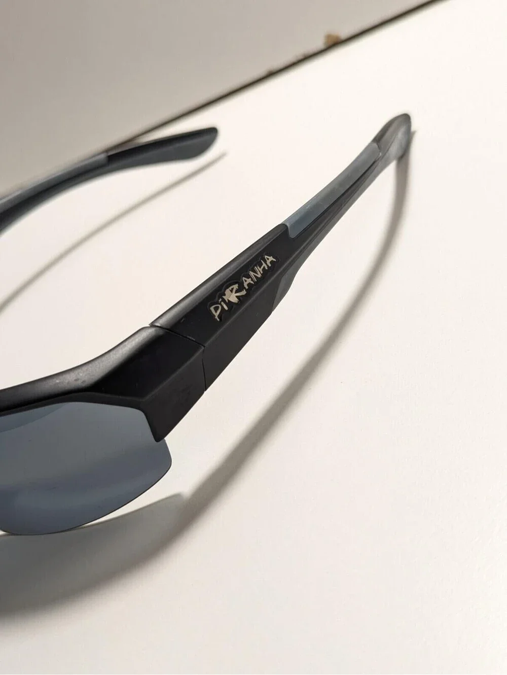 Piranha Men's Warp Black Rubber Sunglasses Sporty Style Outdoors